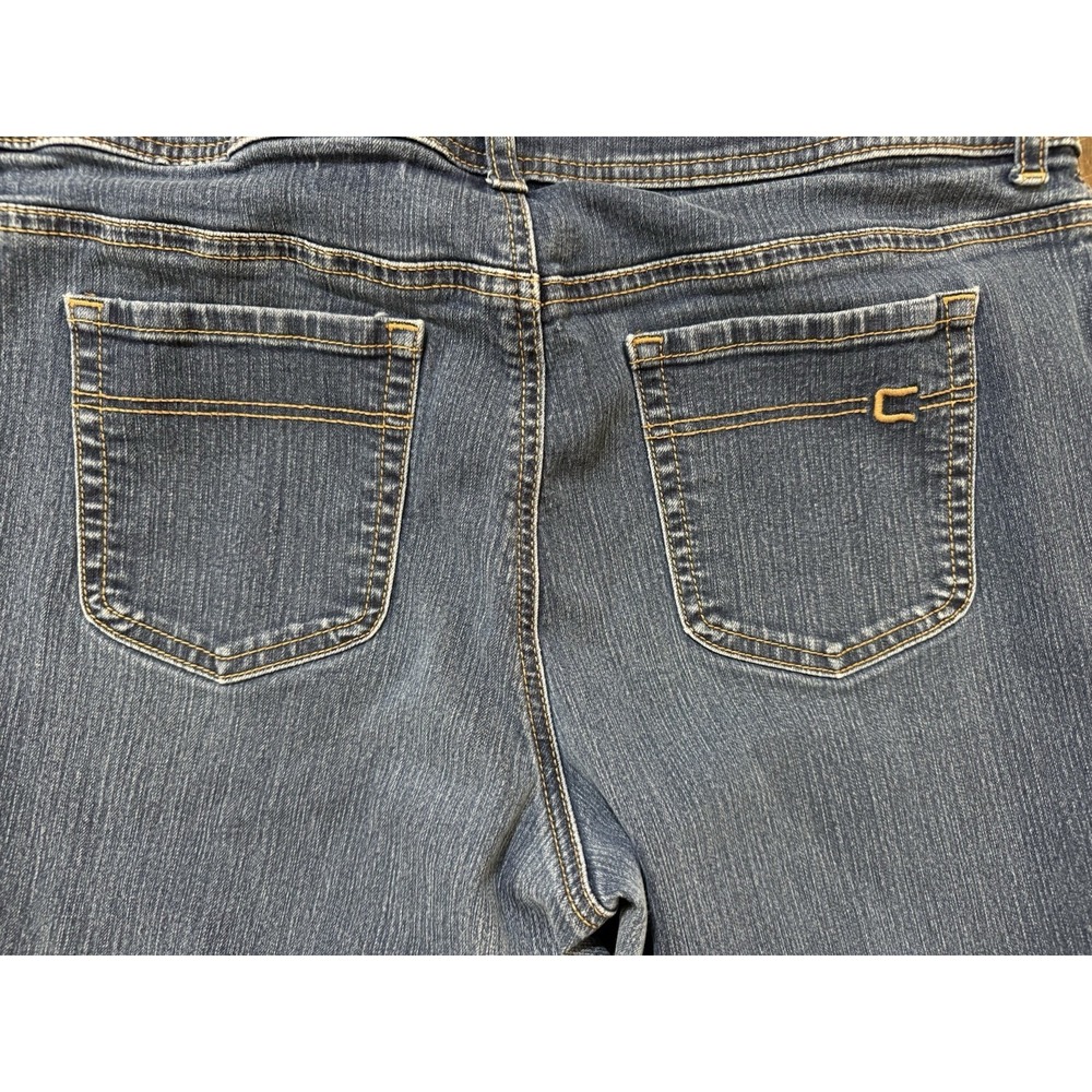 Chico's Jeans Women's Sz 2 Short (W34xL27) US L/12 Blue Mid Rise Straight - Picture 8 of 8